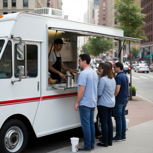 Finestra per chiosco in lega di alluminio 36 x 36 pollici per food truck con gancio di traino e tendalino per servizio esterno - Product Image 2