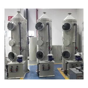 Multistage Seluruh Limbah Pengolahan Gas Scrubber + Karbon Aktif Filter + FRP Centrifugal Fan