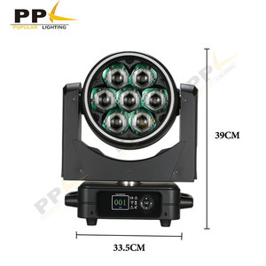 Aura 7x60W LED זום ראש נע עם תאורת RGBW פיקסל + אפקט טבעת + אפקט נימה - Product Image 3