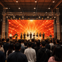 Écran LED d'intérieur à louer P3.91 P4.81 500x1000mm 7680Hz Mur vidéo LED pour scène, église, concert, mariage - Fabricant