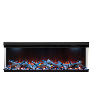 High End Customized Modern 50 Inch LED <strong>Light</strong> Embedded Heating 3 Sided Electric <strong>Fireplace</strong> <strong>for</strong> 3D <strong>Flame</strong> <strong>Effect</strong> - Product Image 4
