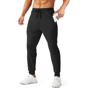 Pantalones deportivos cónicos para hombre FOXA con bolsillos con cremallera, pantalones deportivos de secado rápido para gimnasio y correr - Product Image 1