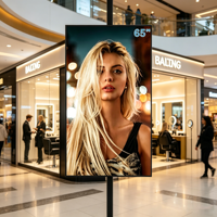 Écran d'affichage numérique vertical mural de 65 pouces pour la publicité intérieure, affichage numérique publicitaire, écran LCD