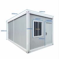 Dormoir modulaire préfabriqué économique de 20 pieds, conteneur d'hébergement portable pour le personnel
