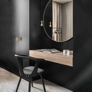 Lampe suspendue moderne, style nordique, décoration de bar, chevet, métal noir, laiton, abat-jour plat, luminaire suspendu minimaliste, lampe suspendue <span class=keywords><strong>Avida</strong></span> - Product Image 4