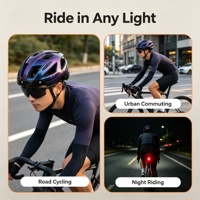 Casque de vélo de route haute performance avec lunettes magnétiques, résistant à l'eau, en PC+EPS, visière transparente - Léger et monobloc pour