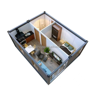 Casa Contenedor de Oficina Modular de Lujo, Impermeable y Ecológica, Estructura de Acero, Edificios Prefabricados de 20 y 40 pies, Instalación Rápida y Móvil - Product Image 6