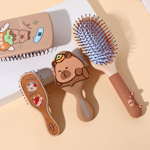 Cepillo <span class=keywords><strong>de</strong></span> Masaje con Cojín <span class=keywords><strong>de</strong></span> Aire <span class=keywords><strong>de</strong></span> Plástico <span class=keywords><strong>de</strong></span> la Serie Capybara, Antienredos, Antiestático, para Alisar y <span class=keywords><strong>Peinar</strong></span> el Cabello, para Uso Doméstico - Product Image 1