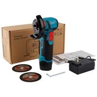 Meuleuse d'angle portative industrielle transfrontalière à moteur à balais, alimentée par batterie lithium-ion rechargeable, pour polissage DIY en gros