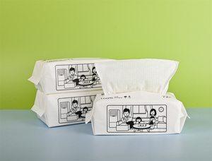 Serviette de nettoyage du visage douce et jetable sans poils 100% coton de haute qualité, absorbant fort et sans poils - Product Image 6