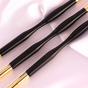 Double Sided Dual Ended Nail Brush <b>Set</b> <b>Crimped</b> Liner Stripe Detail Painting Flat Round Oval Gel French Manicure Nail Art Brush - Product Image 5