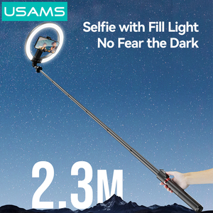 USAMS ZB323 Support de téléphone portable pliable et <span class=keywords><strong>rechargeable</strong></span> 360 Support de téléphone multifonctionnel pour diffusion en direct - Product Image 2