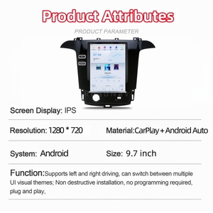 วิทยุติดรถยนต์ระบบ Android 13 หน้าจอ HD ขนาด 9.7 นิ้ว พร้อมระบบนำทางสำหรับรถยนต์ Ford S-<span class=keywords><strong>MAX</strong></span> ปี 2006-2019 เครื่องเล่นมัลติมีเดีย รองรับ Carplay และ GPS - Product Image 5