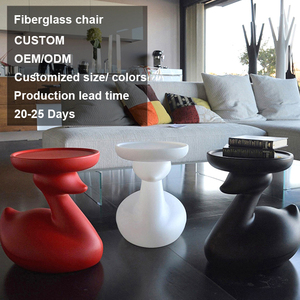 Meja Kopi Kecil Bentuk Angsa Lucu dan Cantik dari Fiberglass Modern yang Dapat Dipindahkan untuk Perabot Rumah Ruang Tamu - Product Image 1