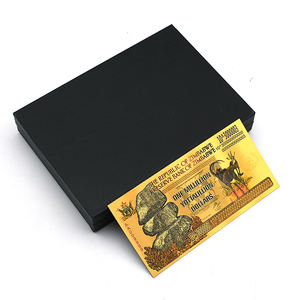 19 billets de banque en feuille d'or plaquée <span class=keywords><strong>Zimbabwe</strong></span> de 100 Trillion Yottalillion Dollars avec UV et filigrane – Cadeaux de fin d'année - Product Image 6