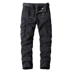 <span class=keywords><strong>Pantaloni</strong></span> Cargo da uomo Casual in <span class=keywords><strong>cotone</strong></span> tinta unita <span class=keywords><strong>pantaloni</strong></span> da viaggio <span class=keywords><strong>Trekking</strong></span> all'aperto <span class=keywords><strong>pantaloni</strong></span> da lavoro Multi-tasche - Product Image 6