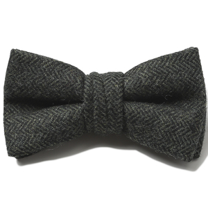 Cravates de luxe vert émeraude laine nœud 2 pièces ensemble assorti père fils hommes et jeunes garçons pré-noué réglable bandes nœud papillon - Product Image 2