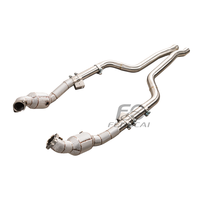 Tuyau d'échappement isolé SS304 pour Mercedes-Benz AMG W218 CLS63 5.5L M157 2013-2017, tuyaux d'échappement haute performance pour améliorer la puissance