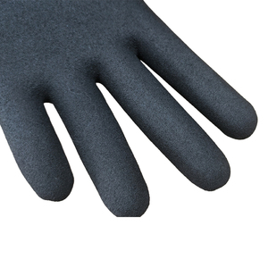 Gants de travail en nitrile sablé DDSAFETY OEM, gants de sécurité avec paume enduite de nitrile noir, gants industriels respirants antidérapants - Product Image 3