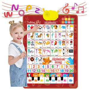 Affiches éducatives pour enfants, alphabet parlant, <span class=keywords><strong>ABC</strong></span> et nombres, tableau mural, jouets éducatifs préscolaires pour tout-petits - Product Image 1