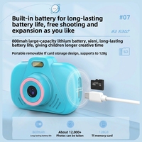 Appareil photo numérique CMOS pour enfants en gros transfrontalier avec écran de 2,4 pouces et vidéo 2,7K, mini jouet de dessin animé, cadeau amusant pour enfants