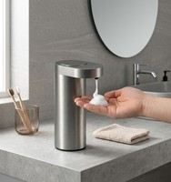 Distributeur automatique de savon liquide pour salle de bain, sans contact, à capteur infrarouge intelligent, en acier inoxydable 304 de luxe, fabrication originale, OEM