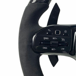 Volant en cuir de luxe à motif forgé pour W204 W205 W212 W213 <span class=keywords><strong>C180</strong></span> C300 E200 E300 Voiture personnalisée - Product Image 4