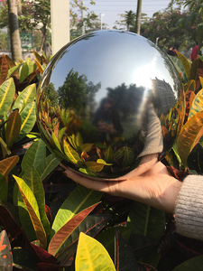 Miroir Poli Décoratif Réfléchissant Sphère Art Urbain Grand Métal 304 316 Matériau Sphère Sculpture Boule En Acier Inoxydable - Product Image 5