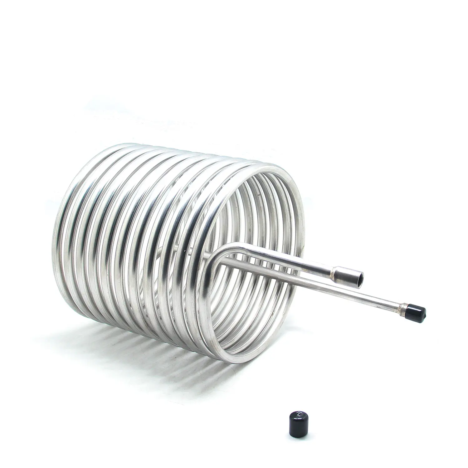 Heat exchanger Cooling coil immersion wort chiller stainless steel with JIC threaded adapter SUS304