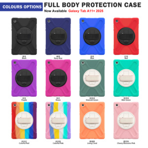 Custodie per <span class=keywords><strong>Tablet</strong></span> in Silicone per <span class=keywords><strong>Samsung</strong></span> <span class=keywords><strong>Tab</strong></span> A11 Plus 2025 11 pollici <span class=keywords><strong>3</strong></span> strati per impieghi gravosi e robusta pelle antiurto - Product Image 6