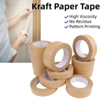Ruban adhésif kraft biodégradable et ruban gommé kraft imprimé avec logo personnalisé pour la protection des murs et la résistance aux fissures murales