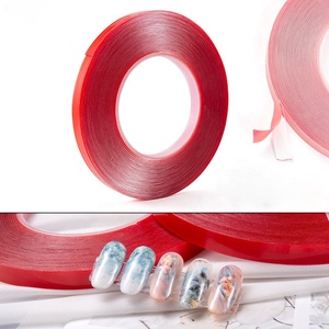 1 Rouleau de 10M de ruban adhésif transparent imperméable pour faux ongles, ruban adhésif double face à forte adhérence pour la présentation d'ongles - Product Image 4