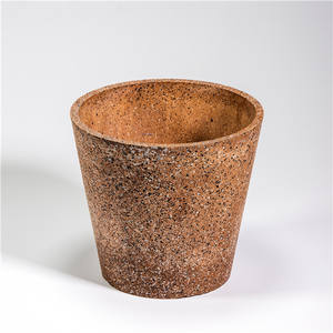 Eco agradable jardín interior y macetas maceta marrón oscuro hechas <span class=keywords><strong>con</strong></span> materiales reciclados - Product Image 5