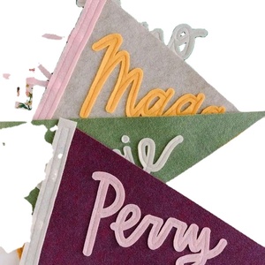 Nouveau style 2025 – Drapeau de fanion coloré pour équipes scolaires et universitaires, avec broderie par sublimation, idéal pour la publicité - Product Image 3