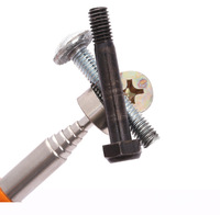 Stylo magnétique télescopique avec poignée en mousse souple, tige de récupération magnétique portable pour réparation automobile, vis, écrous, boulons