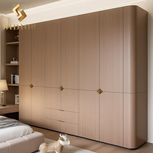 גבוהה ארון בגדים ארון בגדים ואולקין ארונות מערכות עיצוב ריהוט מותאם אישית חדר שינה מפואר וגדול עץ בארון בגדים - Product Image 1