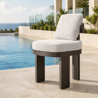 Ensemble de table et chaises de jardin en aluminium nordique résistant aux intempéries, 6-8 places, pour intérieur/extérieur, hôtel, salle à manger en métal