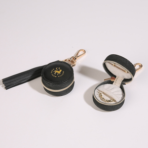 Caja de Joyería de Viaje Mini de Lujo al por Mayor, con Forro de Terciopelo PU, Ecológica, Duradera y Portátil, para Colgantes, Pendientes y Anillos - Product Image 5