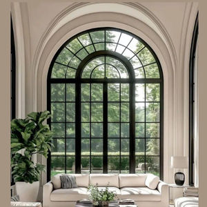 Puertas Francesas Interiores Modernas de Aluminio con Rotura de Puente Térmico ALUFRONT, <span class=keywords><strong>Serie</strong></span> Slimline, con Doble Vidrio Templado para Vestíbulo Grande o Cocina - Product Image 6