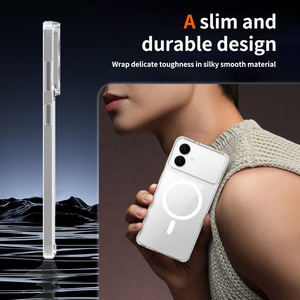 Funda Protectora 2 en 1 Transparente Antiarañazos con Fuerte Succión Magnética para Google <span class=keywords><strong>Pixel</strong></span> 10 Pro XL 9 Pro 8A, Carcasa Protectora Antigolpes - Product Image 2