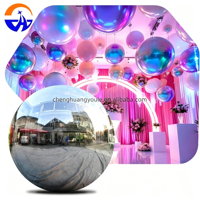 Ballons Miroir Gonflables 2026 Prix Usine, Grandes Boules Brillantes Suspendues, Décoration Gonflable Double Couche pour Mariage, Fête, Événement