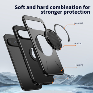 Funda Protectora para Teléfono con Diseño de Animales, Soporte Magnético Giratorio, Resistente a Caídas, TPU+PC, para Google Pixel 11 10 Pro/Pixel 9/Pixel 10A - Product Image 4