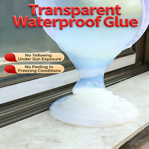 Adhésif transparent imperméable sans fissures pour la réparation des fuites de carrelage, pour le rebord de fenêtre, les murs extérieurs, la salle de bain, le balcon - Product Image 1