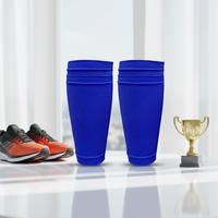 Chaussettes de football douces en polyester tricoté respirant avec protection intégrée pour adultes – Confortables pour l'entraînement