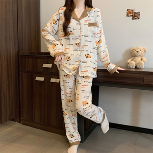 <span class=keywords><strong>Pigiama</strong></span> da <span class=keywords><strong>Donna</strong></span> con Stampa Cartoon, Maniche Lunghe, Casual e Comodo, Novità Autunnale per Casa - Product Image 3