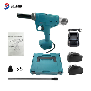 مسدس برشام لاسلكي عالي الكفاءة يعمل ببطارية الليثيوم، أداة تثبيت قوية محمولة للاستخدام الصناعي مع ضمان لمدة 6 أشهر - Product Image 1