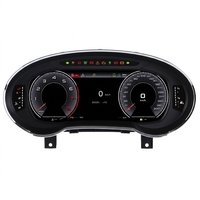 Tableau de bord numérique LCD 12,3 pouces économique avec TPMS, panneau de surveillance de voiture noir, remplacement direct pour Audi A3 14-20