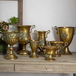 JAYWOOD – <span class=keywords><strong>vase</strong></span> à fleurs <span class=keywords><strong>en</strong></span> métal de haute qualité, fait à la main, vintage, vieux point de fleur, or, décoration de mariage, <span class=keywords><strong>vase</strong></span> à fleurs multi-styles - Product Image 3