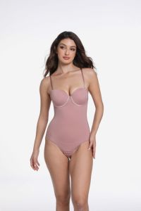 Service d'échantillons rapide : Vêtements sculptants pour le corps, type string, avec soutiens-gorge à armatures, pour robes, sans bretelles et à dos nu, sans couture, effet ventre plat - Product Image 3