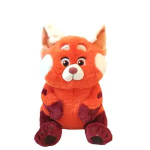 YWMX 30cm Turn Red Plush Toy Red Panda Youth Doll Raccoon Plush Stuffed Toys For Kids Room Decoration Wholesale